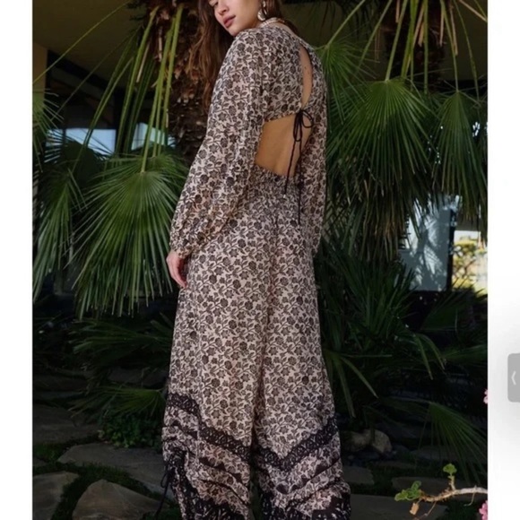 New Free People Forever Timeless Soulmate Boho Jumpsuit Size XS - Picture 8 of 16